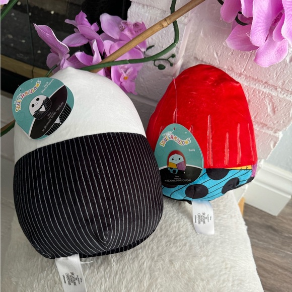 2024 Jack & Sally Skellington Nightmare Before Christmas 8" Squishmallow NWT - Picture 4 of 7